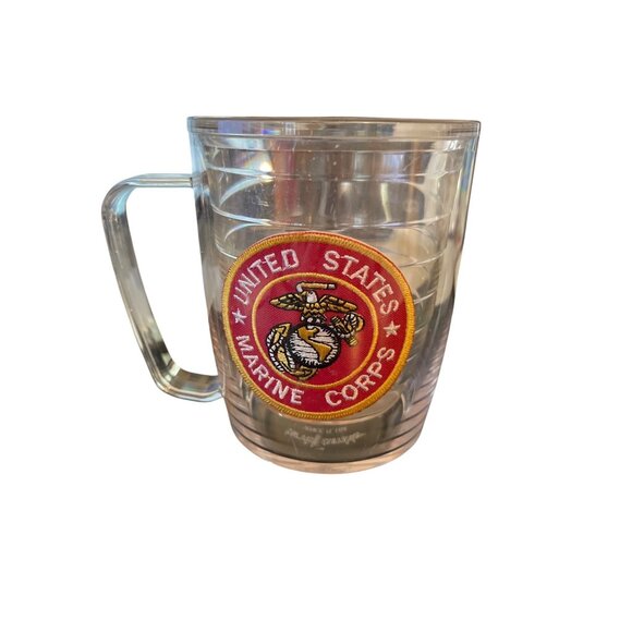 USMC Mug Tervis Tumbler United States Marine 17oz 4.75" x 3.5" - Picture 2 of 7